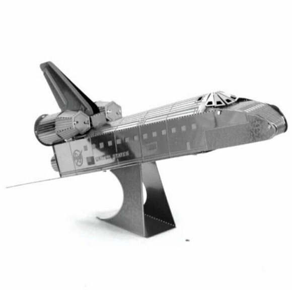 Metal Earth Space Shuttle Atlantis Orbiter Aircraft 3D DIY Model Building Kit - Picture 4 of 8